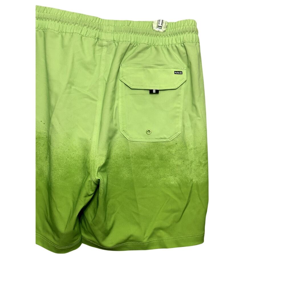 Hurley Lime Green Drawstring Board Shorts Beach Vacation Tropical Style XXL NWT - Picture 7 of 10